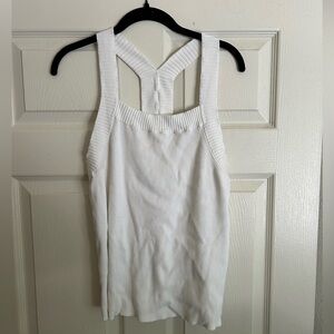 White Sweater Tank